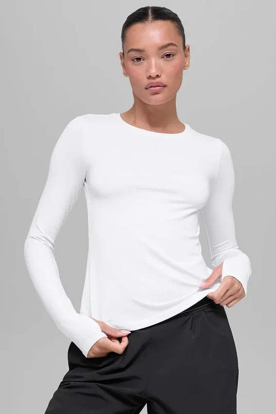 Alosoft Finesse con maniche lunghe - Bianco
