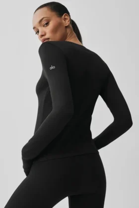Alosoft Finesse con maniche lunghe – Nero