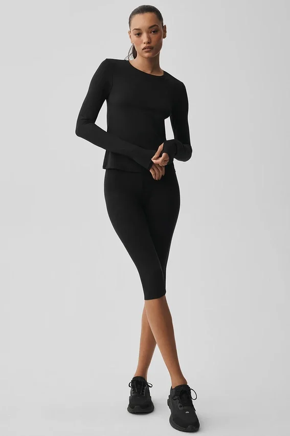 Alosoft Finesse con maniche lunghe - Nero
