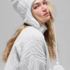 Berretto con paraorecchie Winter Bliss a maglia intrecciata - Grigio melange sportivo