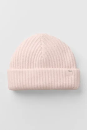 Berretto in cashmere Courchevel – Rosa ghiaccio