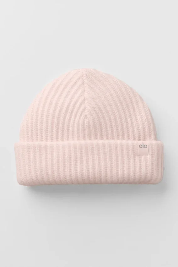 Berretto in cashmere Courchevel - Rosa ghiaccio