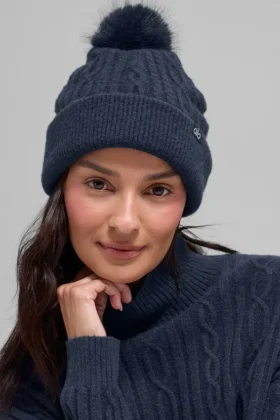 Berretto Winter Bliss a trecce - Blu navy