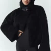 Bomber Fireside in sherpa - Nero
