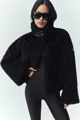 Bomber Fireside in sherpa - Nero