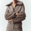 Bomber Nightfall in misto lana - Alpine Cocoa Heather
