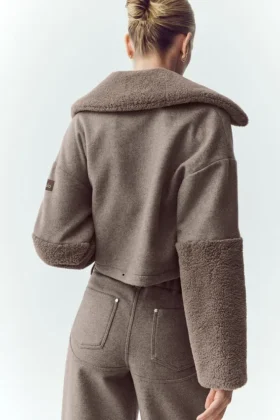 Bomber Nightfall in misto lana – Alpine Cocoa Heather