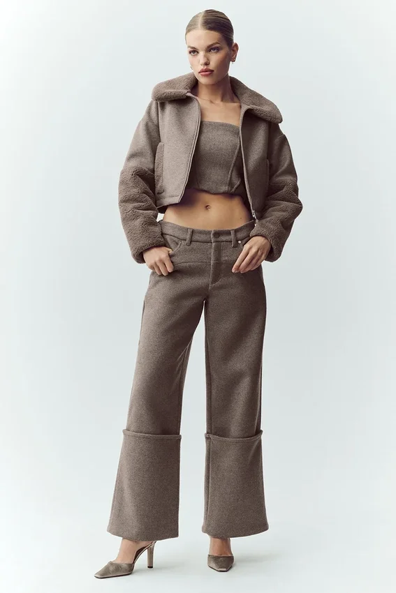 Bomber Nightfall in misto lana - Alpine Cocoa Heather