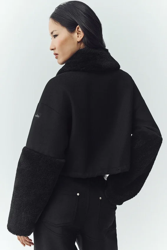 Bomber Nightfall in misto lana - Nero