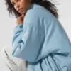 Bomber Premier in ecopelle - Celestial Blue