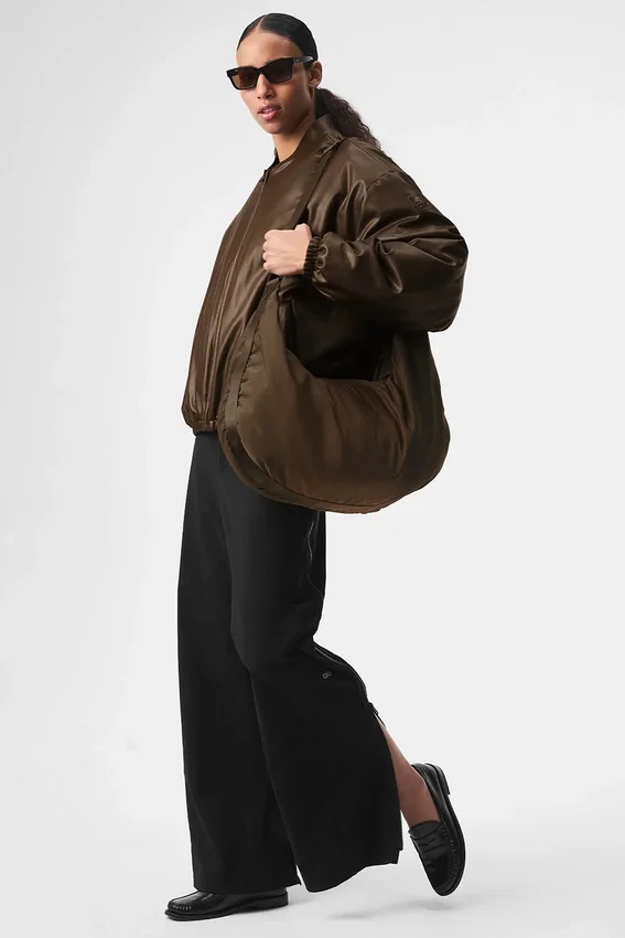 Bomber Premier in ecopelle - Espresso