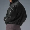 Bomber Premier in ecopelle - Nero
