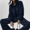 Bomber Sherpa Edge - Blu navy