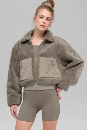 Bomber Sherpa Edge - Cacao chiaro
