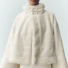 Bomber Sherpa Fireside - Avorio