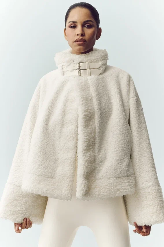 Bomber Sherpa Fireside - Avorio