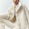 Bomber Sherpa Fireside - Avorio