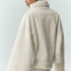 Bomber Sherpa Fireside - Avorio