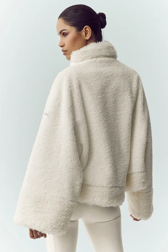 Bomber Sherpa Fireside - Avorio