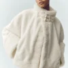 Bomber Sherpa Fireside - Avorio