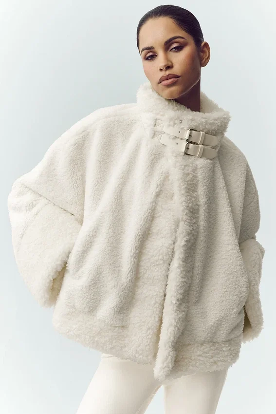 Bomber Sherpa Fireside - Avorio