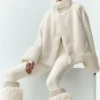 Bomber Sherpa Fireside - Avorio