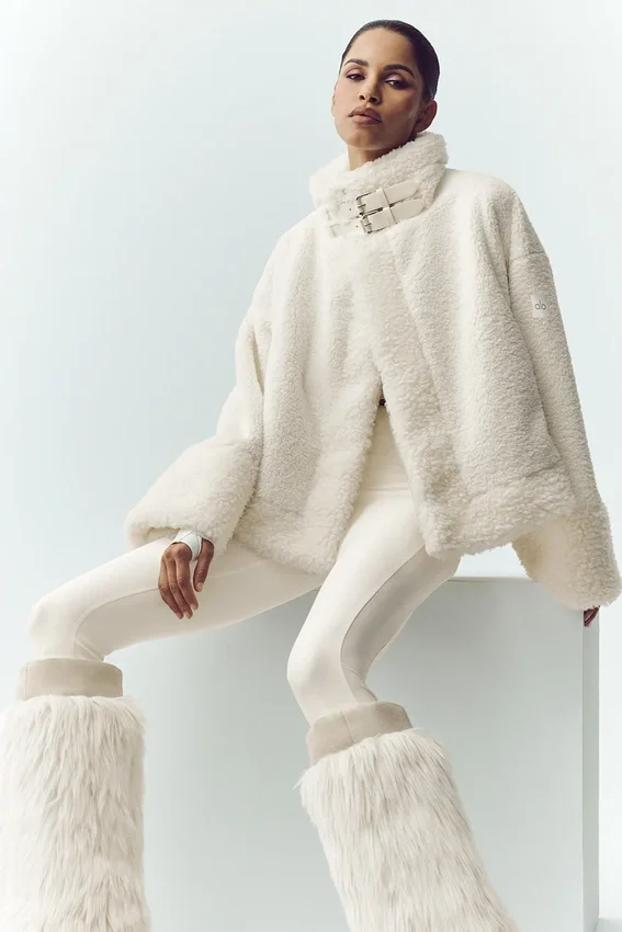 Bomber Sherpa Fireside - Avorio