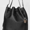 Borsa a secchiello Alo Balance - Pelle nera