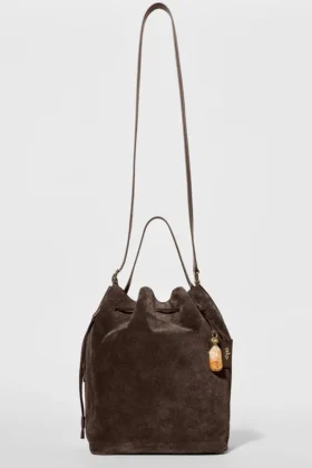 Borsa Alo Balance Bucket – Camoscio color espresso