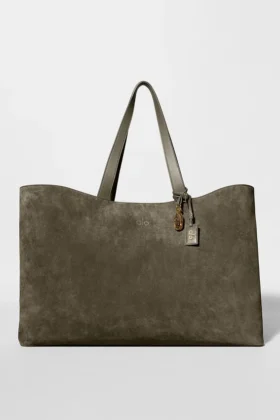 Borsa tote Alo Tranquility – Camoscio Olive Tree