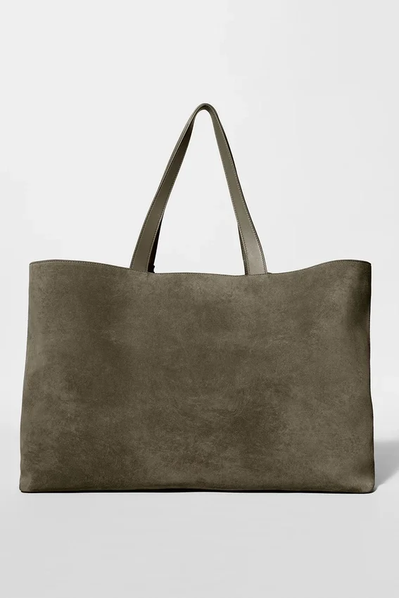 Borsa tote Alo Tranquility - Camoscio Olive Tree
