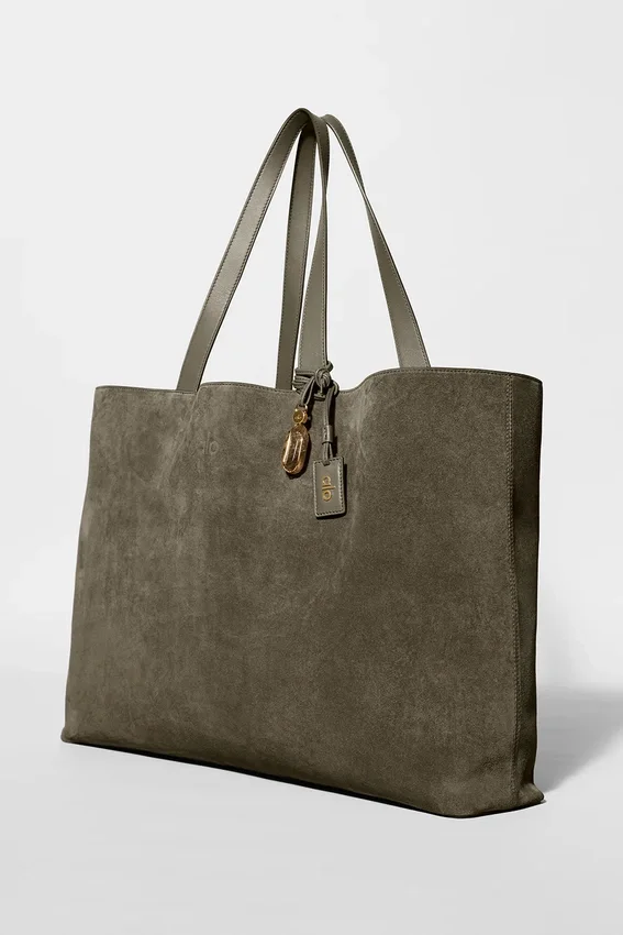 Borsa tote Alo Tranquility - Camoscio Olive Tree