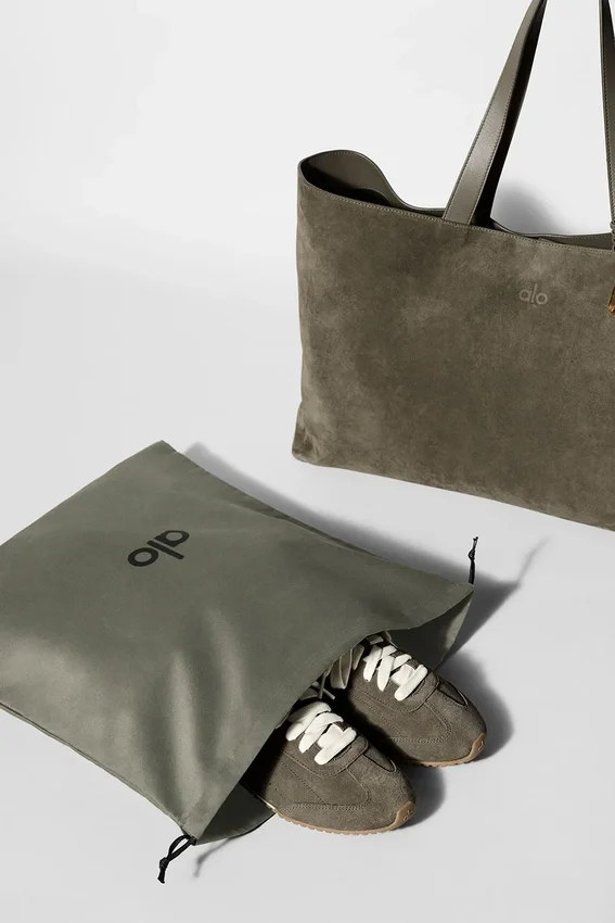 Borsa tote Alo Tranquility - Camoscio Olive Tree