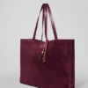 Borsa tote Alo Tranquility - Pelle scamosciata bordeaux