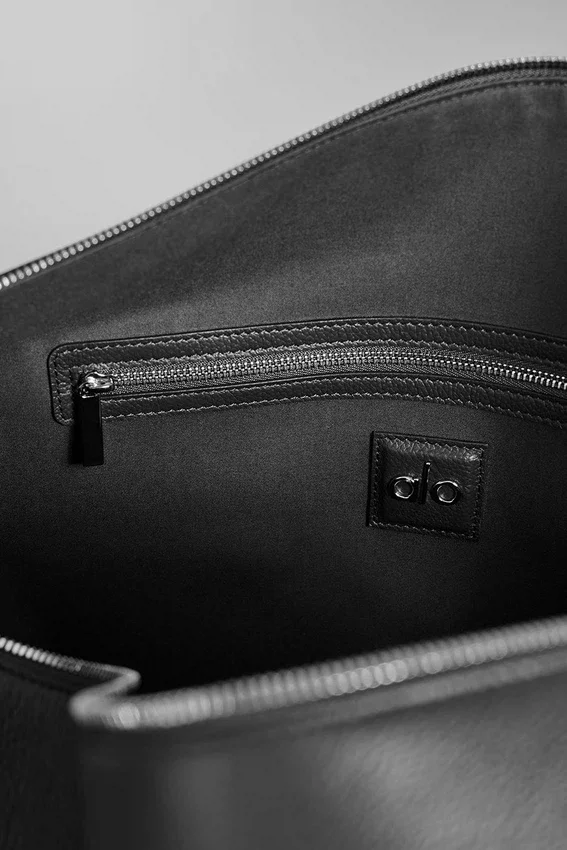 Borsone da viaggio Alo Voyage - Pelle nera