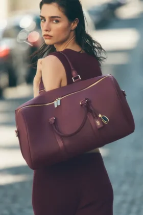 Borsoni da viaggio Alo - Pelle bordeaux