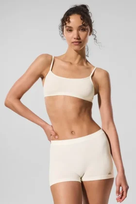 Boyshort Sheer Glow - Avorio