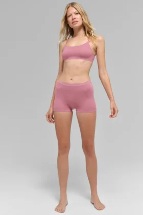 Boyshort Sheer Glow - Rosa selvatico