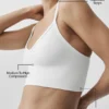 Bralette Delight in modal senza cuciture a coste - Bianco