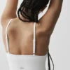 Bralette Delight in modal senza cuciture a coste - Bianco