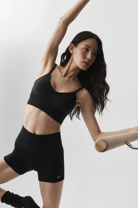 Bralette senza cuciture in modal a coste Delight - Nero