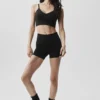 Bralette senza cuciture in modal a coste Delight - Nero