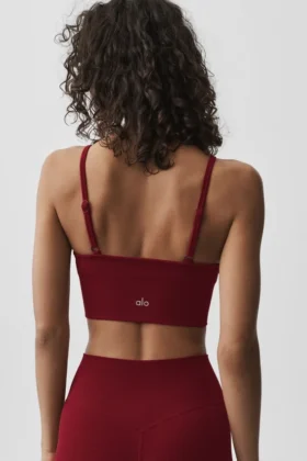 Bralette senza cuciture in modal a coste Delight – Rosso Summer Romance
