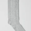 Calze arricciate unisex — Grigio melange sportivo
