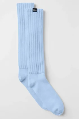 Calze arrotolate unisex - Blu conchiglia