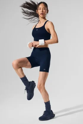 Calze arrotolate unisex – Blu navy