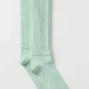Calze arrotolate unisex - Menta verde