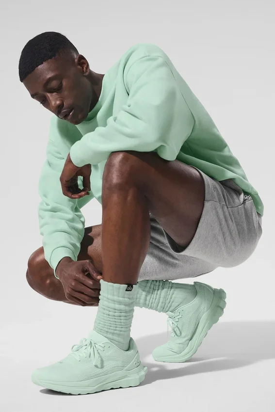 Calze arrotolate unisex - Menta verde