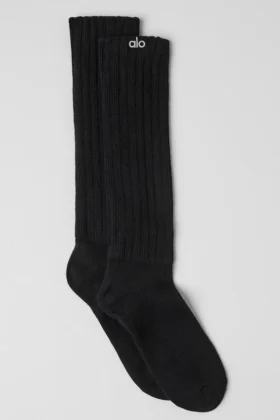 Calze arrotolate unisex - Nero