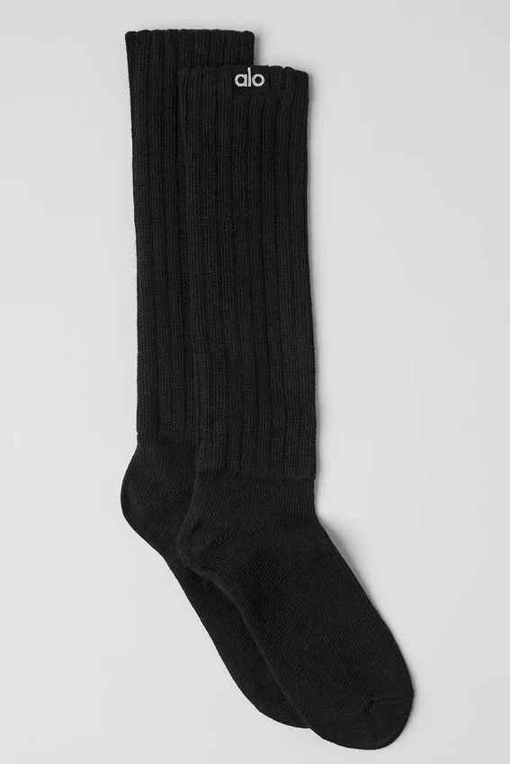 Calze arrotolate unisex - Nero
